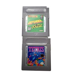 Nintendo Game Boy Classic Games Lot Defender Joust Tetris USA Untested